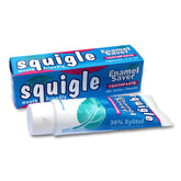 Squigle Enamel Saver toothpaste tube with 36% Xylitol label