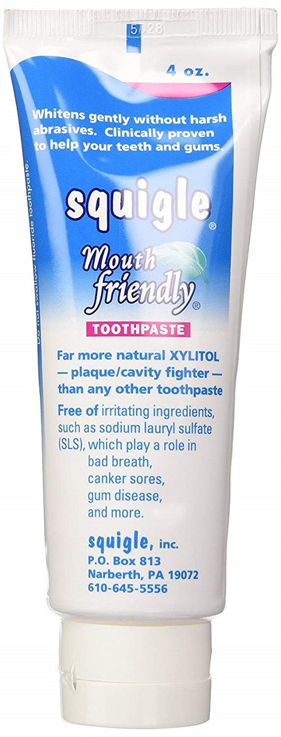Minty peppermint flavor note for Squigle Enamel Saver toothpaste