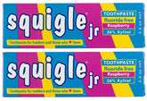 Squigle Jr toothpaste for infants and toddlers in travel 3.4 oz 2-pack