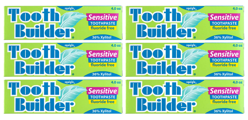 Squigle Tooth Builder SLS-Free toothpaste tube front view