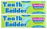 Squigle Tooth Builder toothpaste tube with SLS-free and fluoride-free labeling