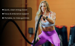 Squish Energy blue-razz flavor shot suggests refreshing taste and quick energy