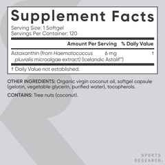 Back of bottle with supplement facts and dosage information