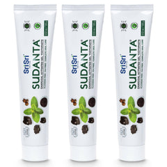 Front view of Sri Sri Tattva Sudanta Charcoal Toothpaste Gel 100g pack3