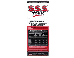 SSS Tonic 10oz bottle with product label
