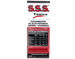 Key features of SSS Tonic highlighted on packaging