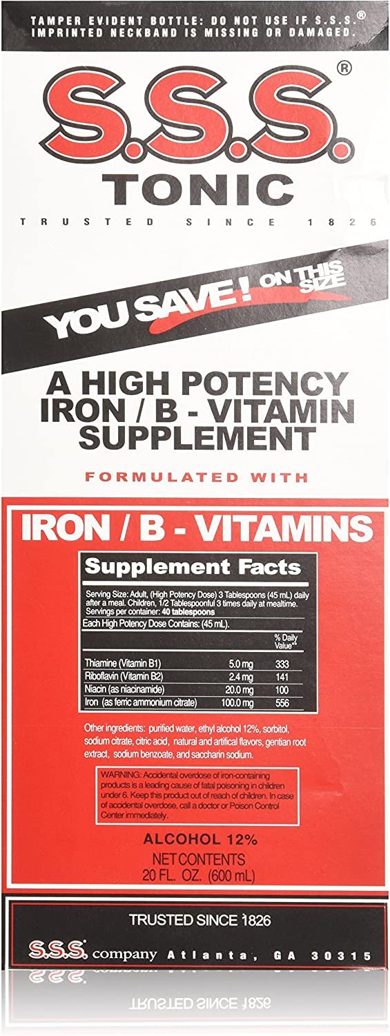 Sss Company S.S.S. Tonic Liquid 20 Fl Oz bottle - pack of 2