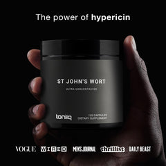 Non-GMO St. John's Wort capsules manufactured in the USA