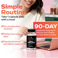 Stacked Science ingredient panel on bottle highlights clean vegan formula