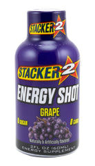 Stacker 2 energy shot grape 24-pack box, ready for on-the-go fueling.