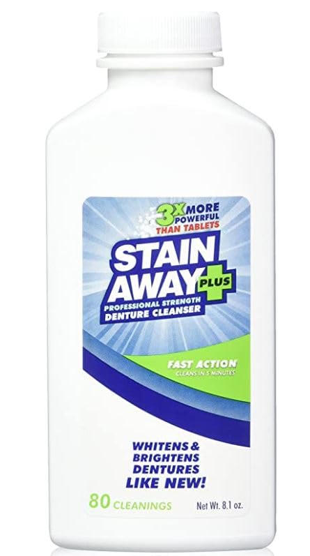 Minty fresh denture cleanser packaging and usage tips