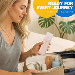 All-in-one oral hygiene kit laid out for daily use