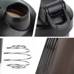 Stainless wire whisk accessory included with protein shaker bottle