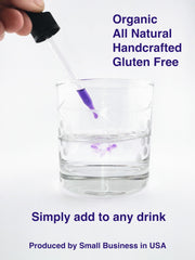 New stock label on tincture packaging