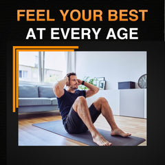 Man taking Stamen Male Wellness Supplement for daily health