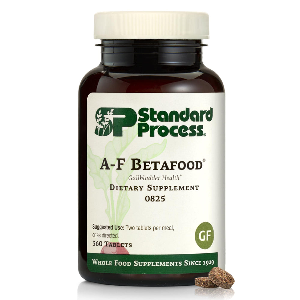 Standard Process A-F Betafood gluten-free liver support bottle