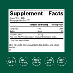Standard Process Biost label close-up highlighting gluten-free and dairy-free features.