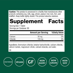 Close-up of Cal-Amo bottle showing product label