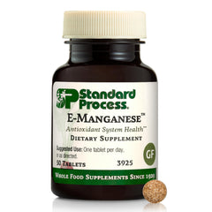Standard Process E-Manganese bottle front label