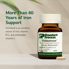 Vitamin C and iron absorption concept illustration