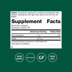 Packaging for Standard Process Inositol Powder 10 oz