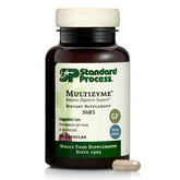 Standard Process Multizyme bottle label – 90 capsules