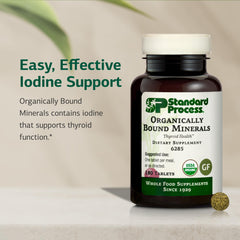 Close-up of Organically Bound Minerals tablets texture