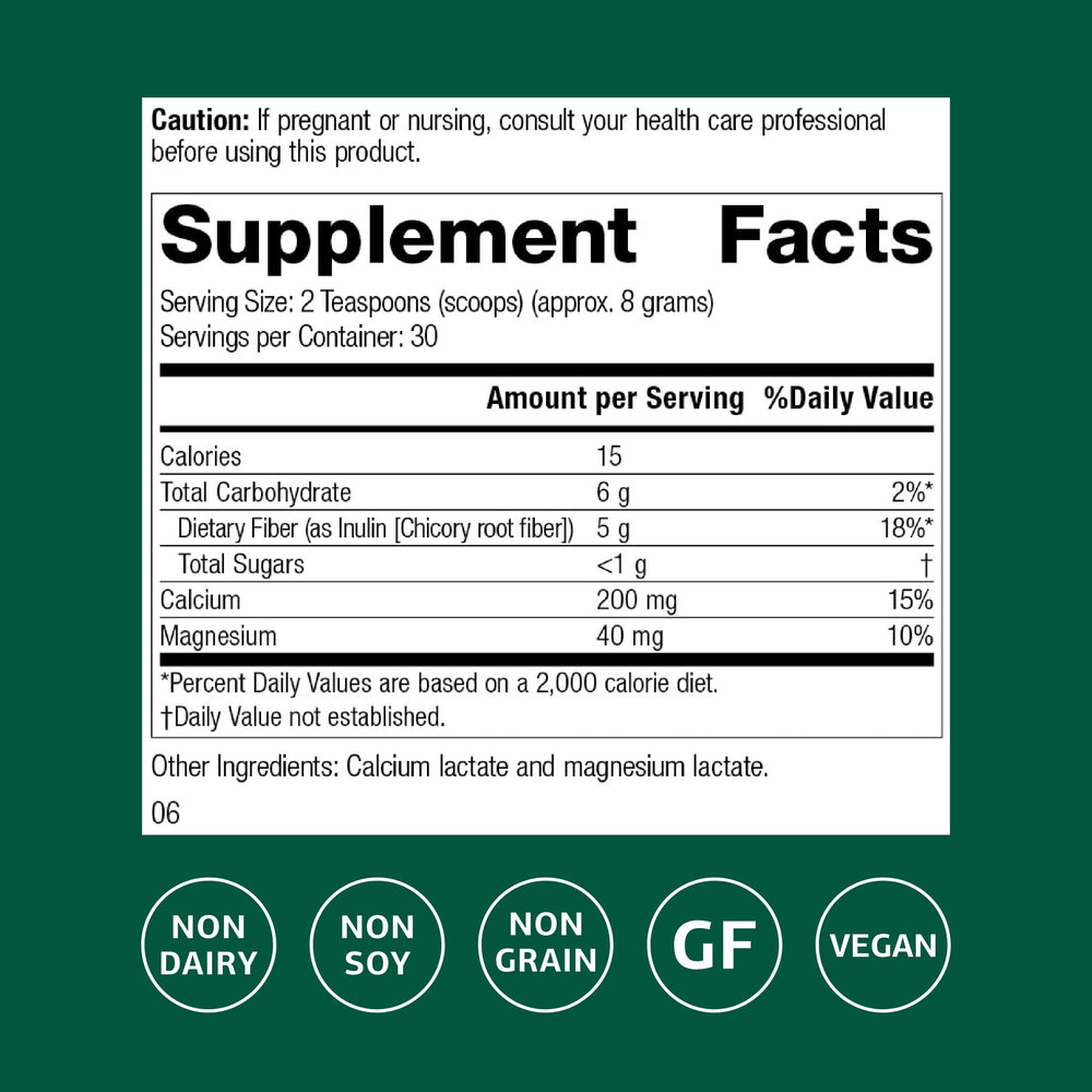 Product label close-up showing ingredients and supplement facts