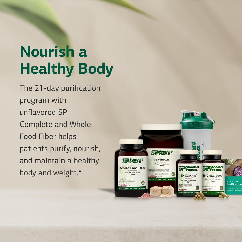 Whole Food Fiber supplement inside the purification kit