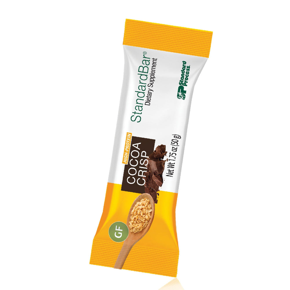 Standard Process StandardBar Cocoa Crisp pack ready for daily energy on the go.