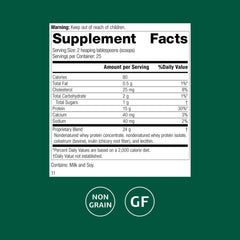 Standard Process Inc. Whey Pro Complete pour demonstrates versatile use in smoothies for immune support.