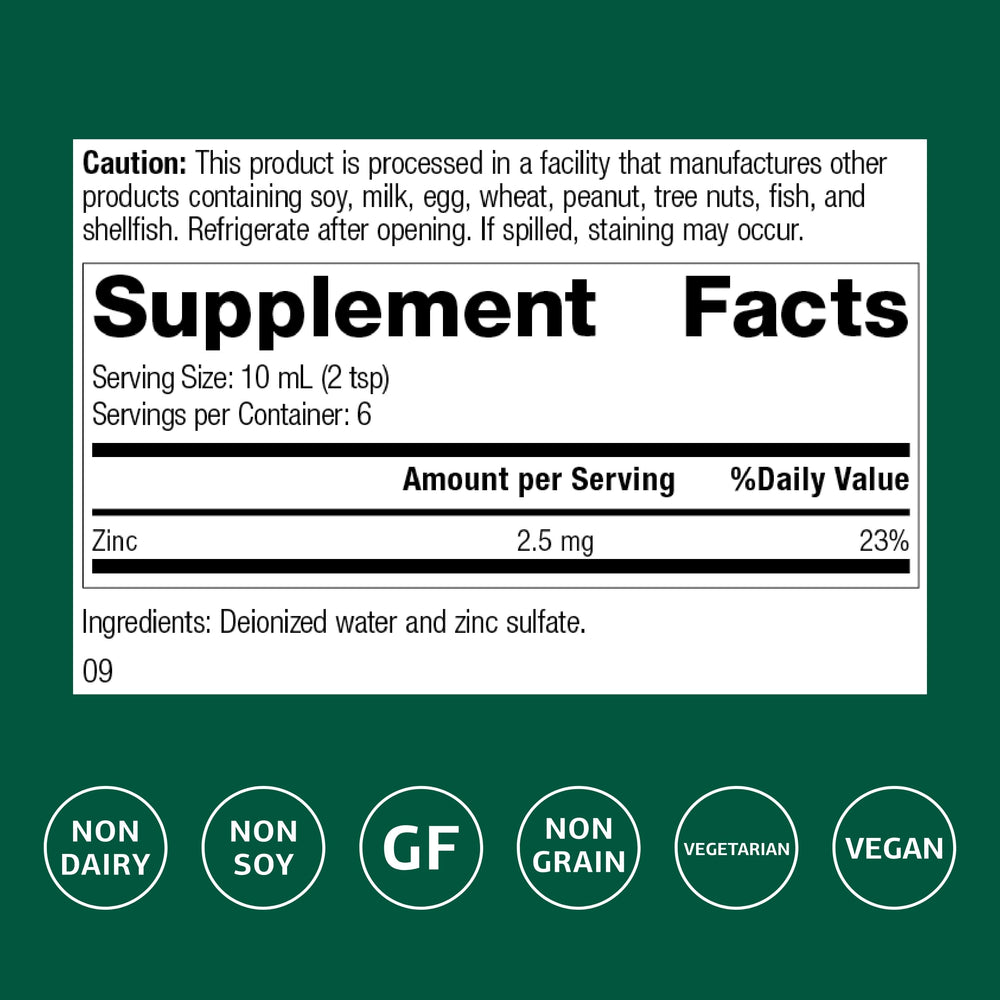Two teaspoonfuls (10 mL) prepared for Zinc Test