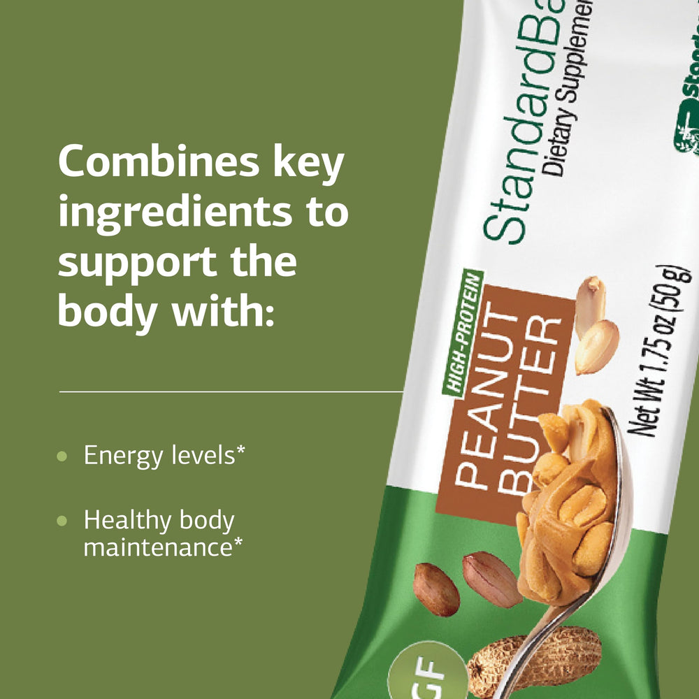 Gluten-free, vegetarian and non-soy StandardBar packaging