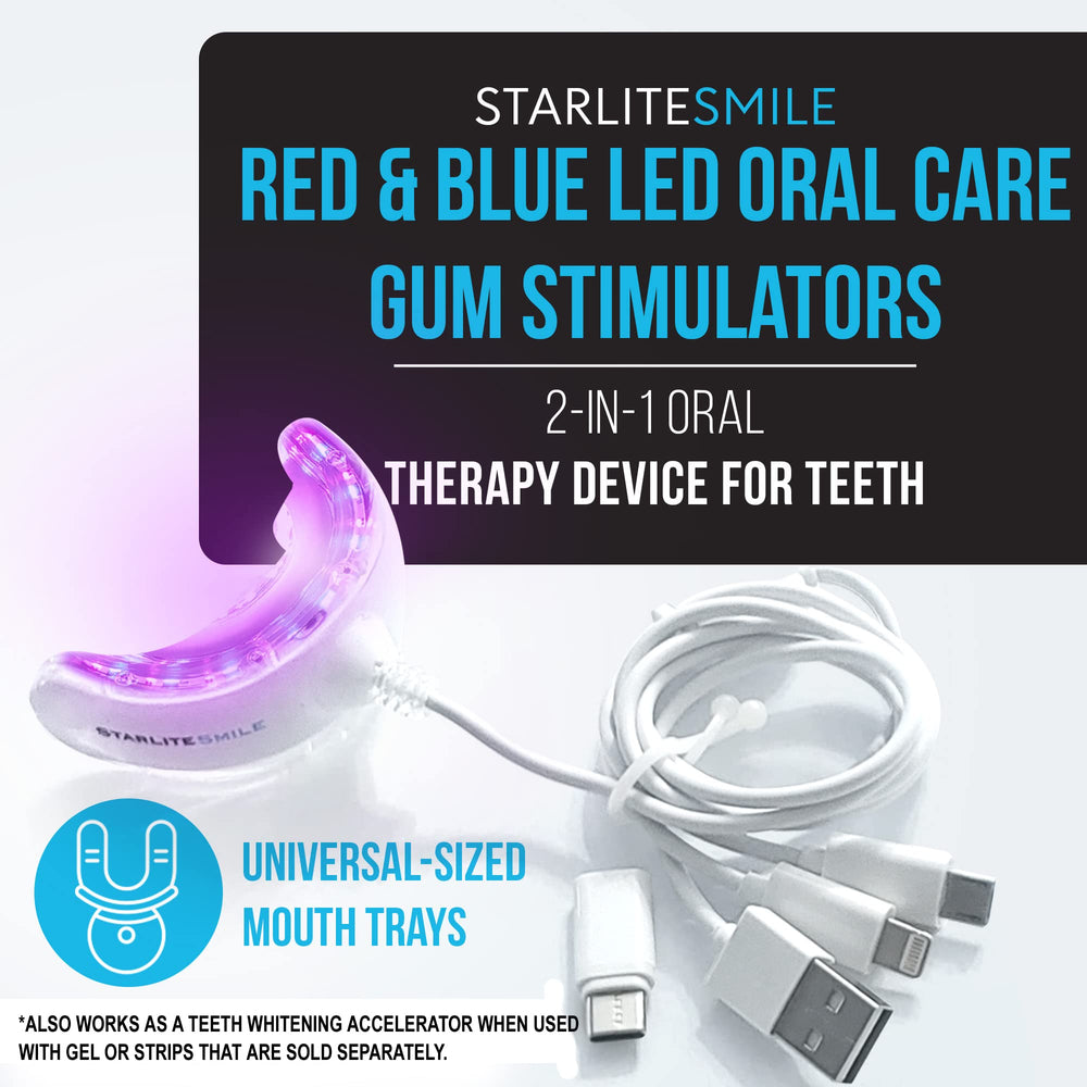 Red LED bulbs 635nm in Starlite Smile Gum Light