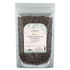Starwest Botanicals Organic Black Cohosh Root - 4 oz pouch, cut and sifted