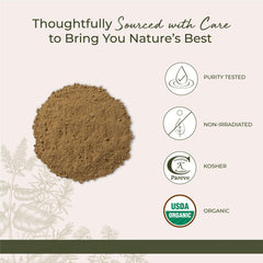 Calendula powder in a herbal tea blend