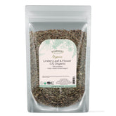 Front view of Starwest Linden Leaf & Flowers 4 oz pouch