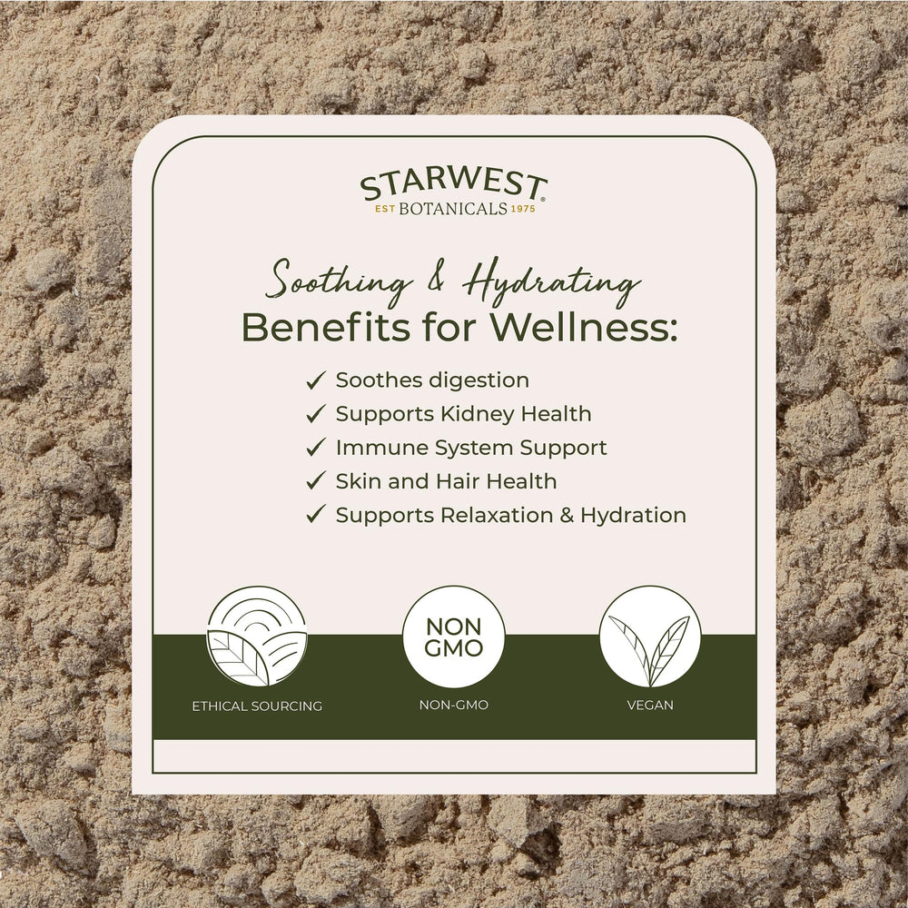 Marshmallow root powder for tea blends