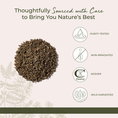 Kosher-certified mullein leaf packaging label