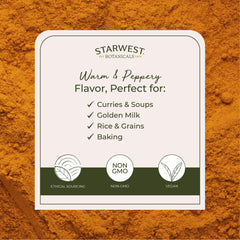 USDA Organic and Kosher certification labels on turmeric packaging