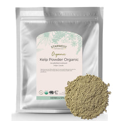 Starwest Organic Kelp Powder 16 oz resealable mylar bag front