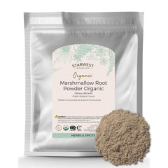 1 lb bag of Starwest Organic Marshmallow Root Powder