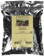 Starwest Botanicals Papain Powder, 1 lb, derived from papaya