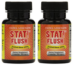 Stat Flush 5 Capsules Pack of 2 – front view of two-bottle packaging
