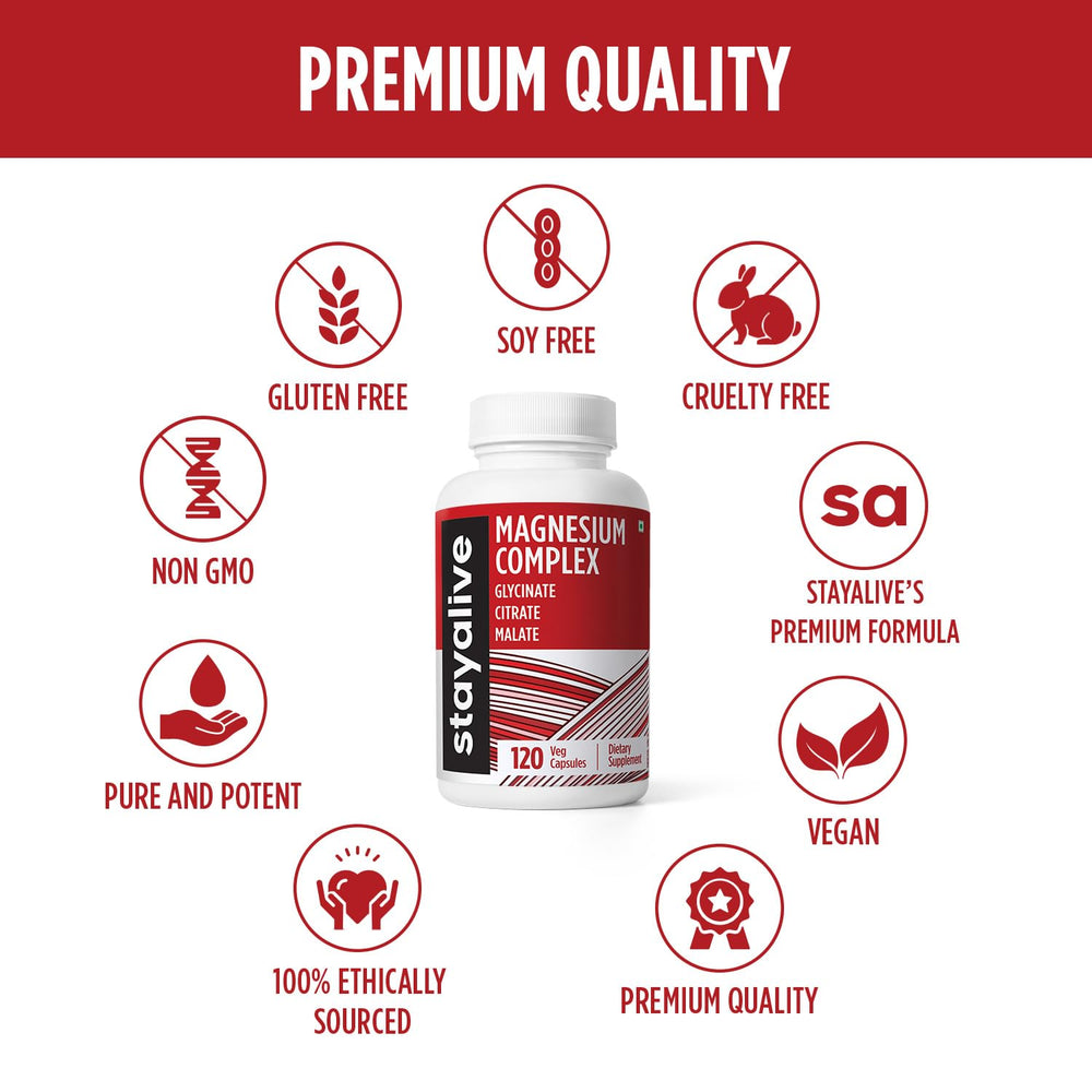 Vegan magnesium supplement capsules on white background