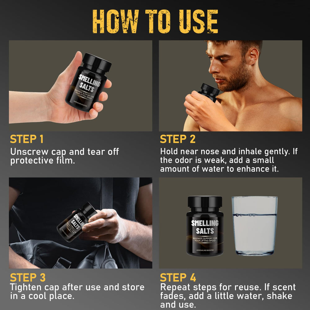 STAY STOKED salts close-up scent-release illustrates easy-to-use inhalation before practice.