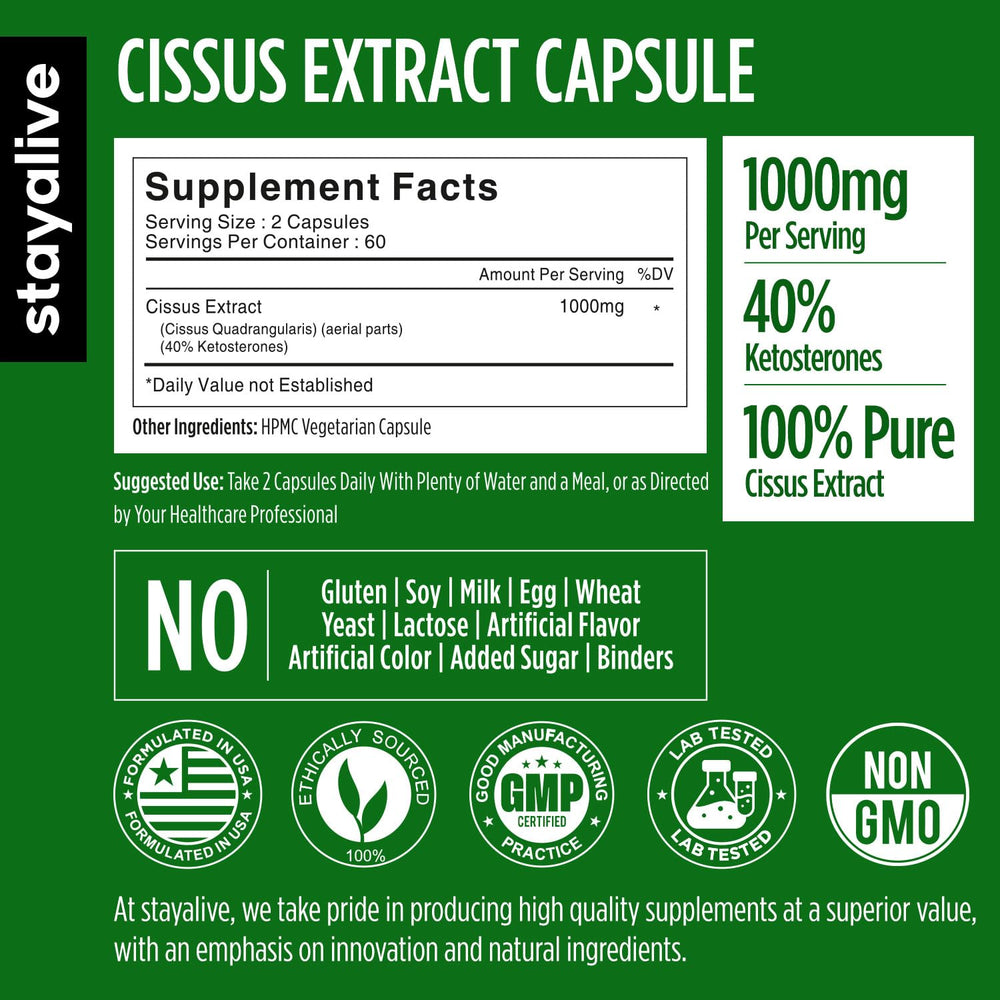 Cissus Quadrangularis extract powder with 40% ketosterones