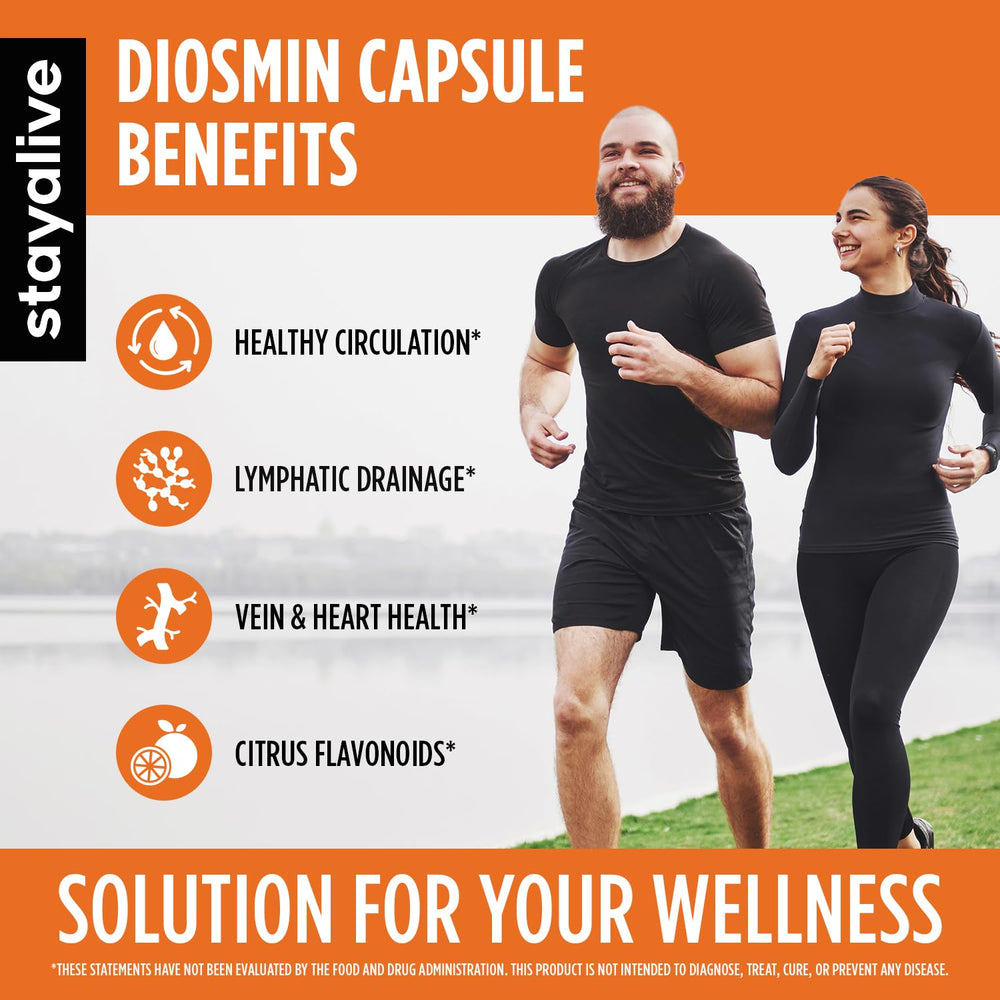 Two-month supply of StayAlive Diosmin 120 capsules