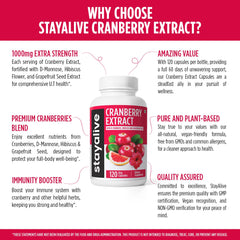 Grapefruit seed extract in vegan cranberry supplement