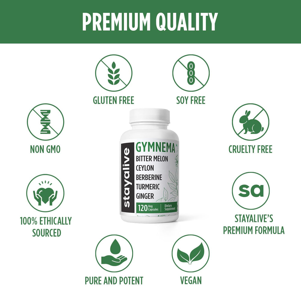 Vegan, Non-GMO, Gluten-Free badge on StayAlive packaging